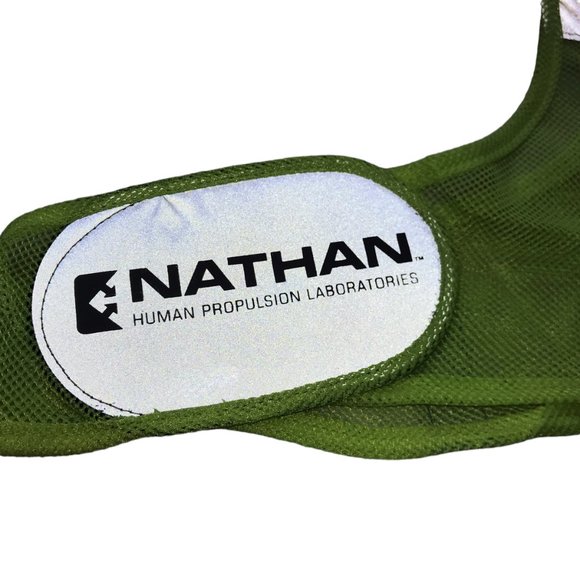 NWT NATHAN Streak Reflective Vest Running Hi Vis Visibility Yellow - Picture 8 of 16